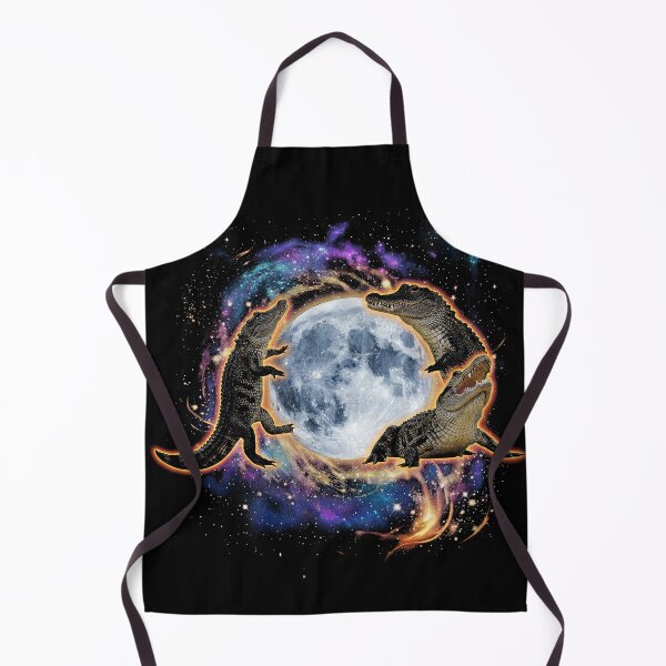 Item preview, Cosmic Crocodile Moon Galaxy Art designed and sold by WhoopsieWorld.