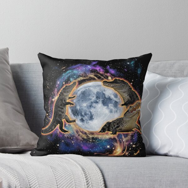 Item preview, Cosmic Crocodile Moon Galaxy Art designed and sold by WhoopsieWorld.