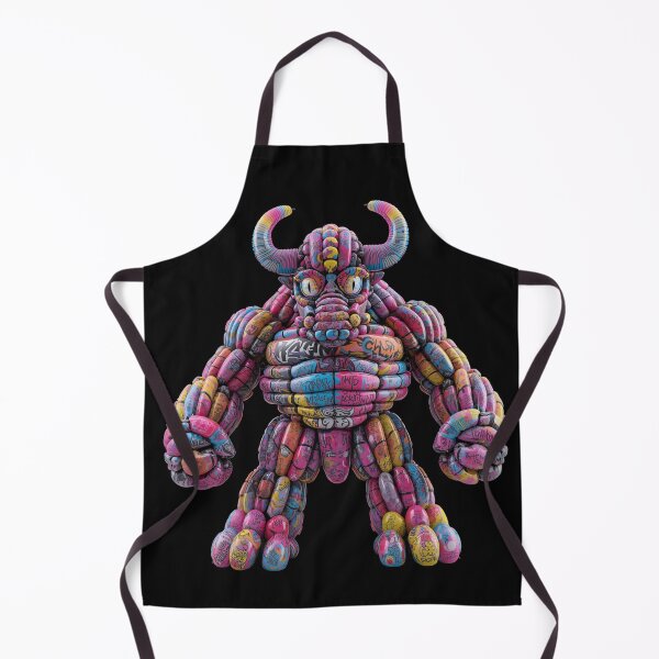 Item preview, Graffiti Minotaur – Neon Street Art Pop Art Balloon Creature designed and sold by PLUSHIWORLDtm.