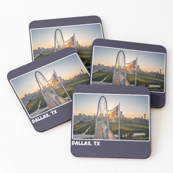 Item preview, Dallas, Texas Skyline at Sunset With Texas Flag designed and sold by LoneStarStock.