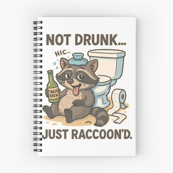 Item preview, Not Drunk… Just Raccoon’d – Funny Trash Panda Liquor Store Raccoon T-Shirt  designed and sold by Pit Bull Ink.