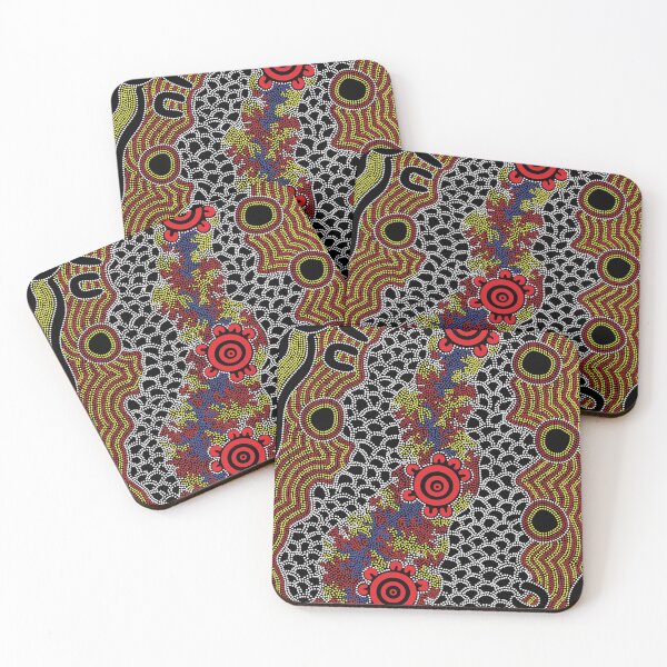 Item preview, Authentic Aboriginal Art - Gathering designed and sold by HogarthArts.
