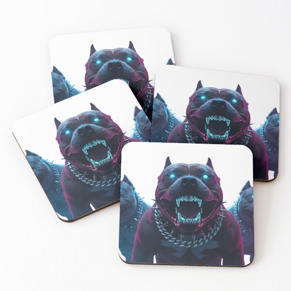 Item preview, Shadow-Dogs in Dark Realm – Gothic Fantasy Dogs Illustration designed and sold by Articooler.