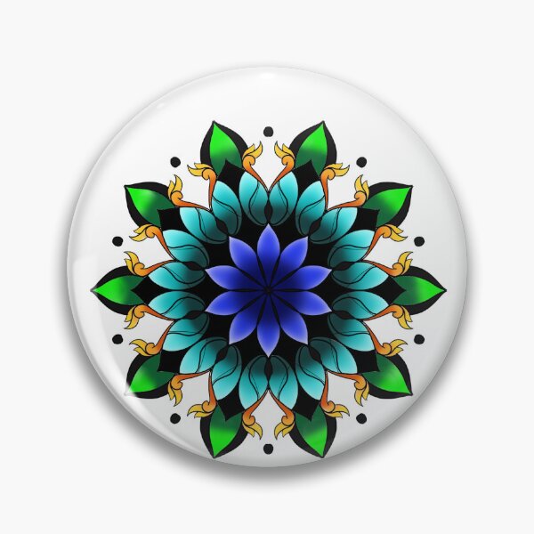 Item preview, A vibrant, sun-kissed mandala of plants designed and sold by Lamainbleue.