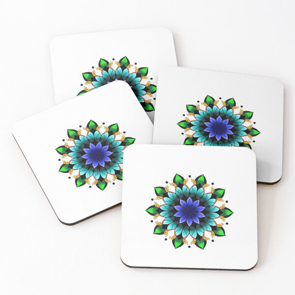 Item preview, A vibrant, sun-kissed mandala of plants designed and sold by Lamainbleue.