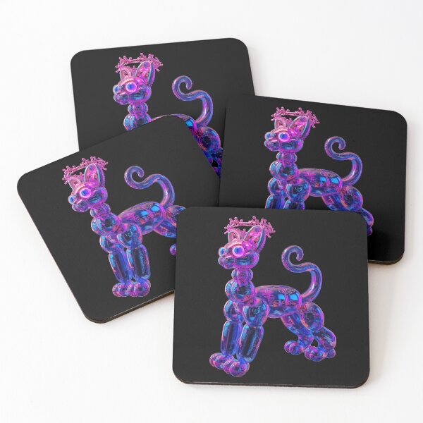 Item preview, Neon Graffiti Sphinx Cat – Street Art Pop Art Balloon Sculpture designed and sold by PLUSHIWORLDtm.