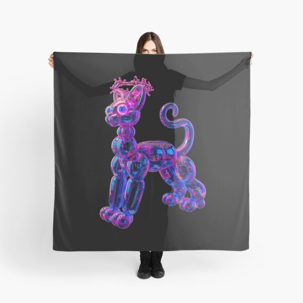 Item preview, Neon Graffiti Sphinx Cat – Street Art Pop Art Balloon Sculpture designed and sold by PLUSHIWORLDtm.