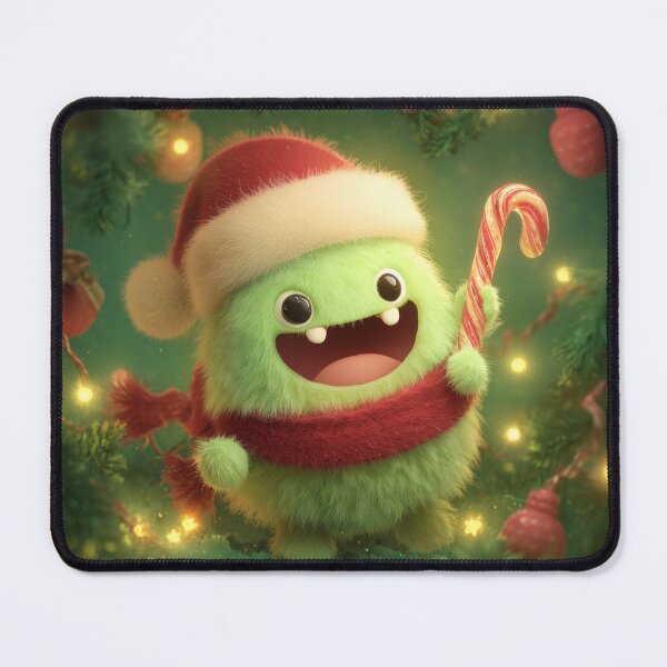 Item preview, Cute Christmas Monster with Candy Cane designed and sold by Hakubiya.