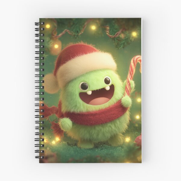 Item preview, Cute Christmas Monster with Candy Cane designed and sold by Hakubiya.