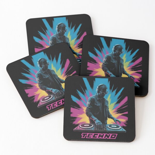 Item preview, Techno Festival of Electronic Music Vibrant Colors designed and sold by 140bpmmusic.