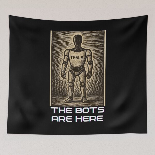 Item preview, humanoid robot art designed and sold by TEEJAMBOREE.