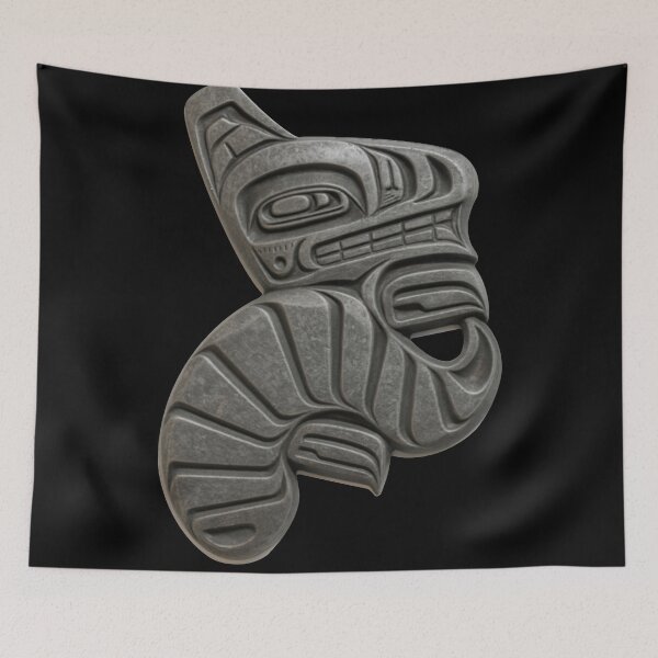 Item preview, Stone Steel Wolf – Carved Metal Style Design designed and sold by Tiffany's Designs.
