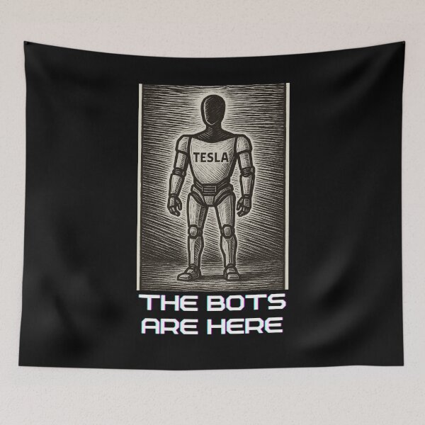 Item preview, humanoid robot art designed and sold by TEEJAMBOREE.
