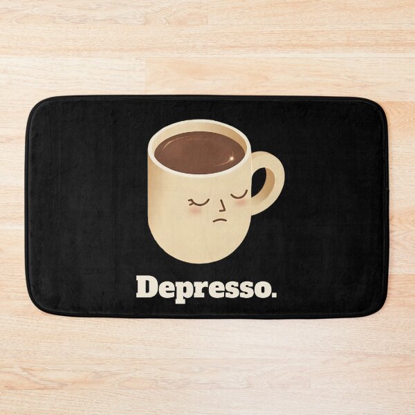 Item preview, Depresso Funny Coffee Pun - Cute Sad Espresso Mug Design for Caffeine Lover designed and sold by CaffeineDose.