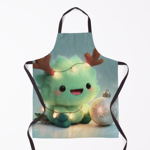 Item preview, Cute Christmas Monster with Reindeer Antlers designed and sold by Hakubiya.