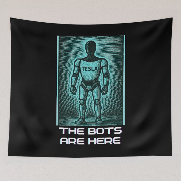 Item preview, humanoid robot art designed and sold by TEEJAMBOREE.
