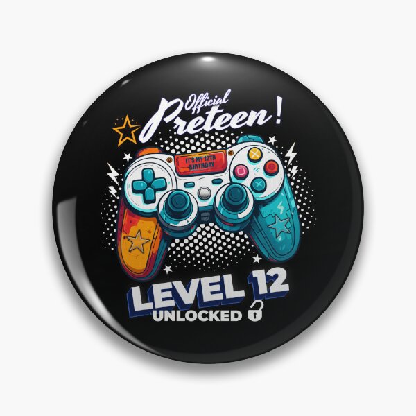 Item preview, 12th Birthday - Official Preteen Level 12 Unlocked Funny Gaming designed and sold by NH2019.