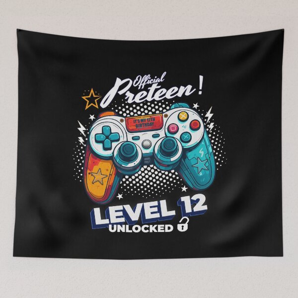 Item preview, 12th Birthday - Official Preteen Level 12 Unlocked Funny Gaming designed and sold by NH2019.