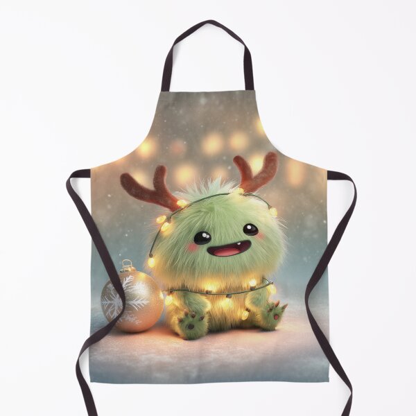 Item preview, Cute Christmas Monster with Holiday Lights designed and sold by Hakubiya.