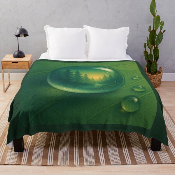 Item preview, Forest in a Water Drop Wall Art – Magical Nature Meditation Print designed and sold by GeoWild Designs.