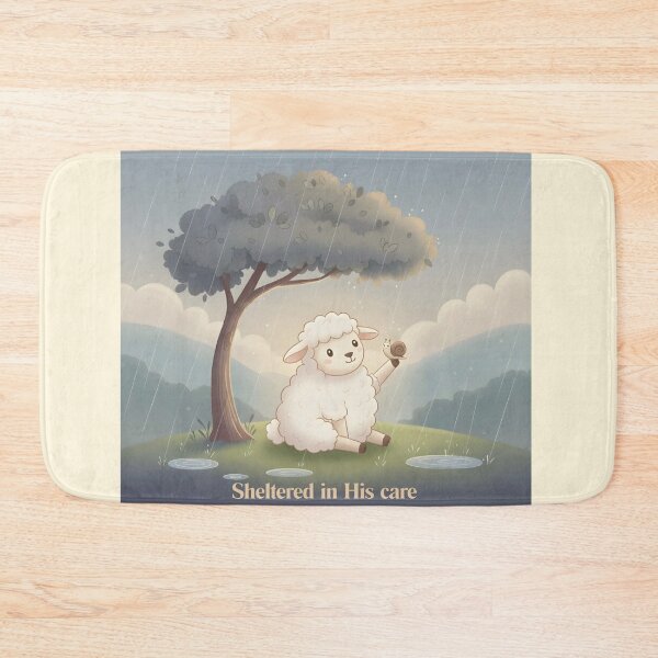 Item preview, Sheltered in His Care – Lamb & Snail designed and sold by HumTumMe.