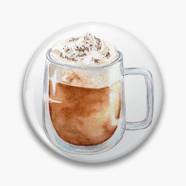 Item preview, A Cup of Latte, Watercolour designed and sold by MeiC-Artsy.