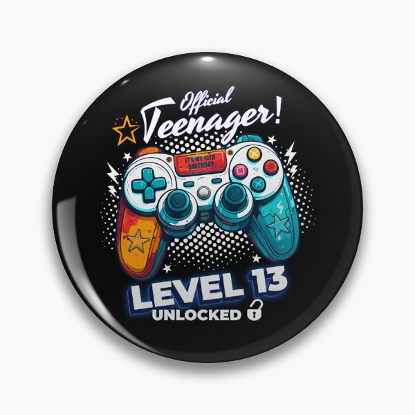 Item preview, 13th Birthday - Official Teenager Level 13 Unlocked Funny Gaming designed and sold by NH2019.