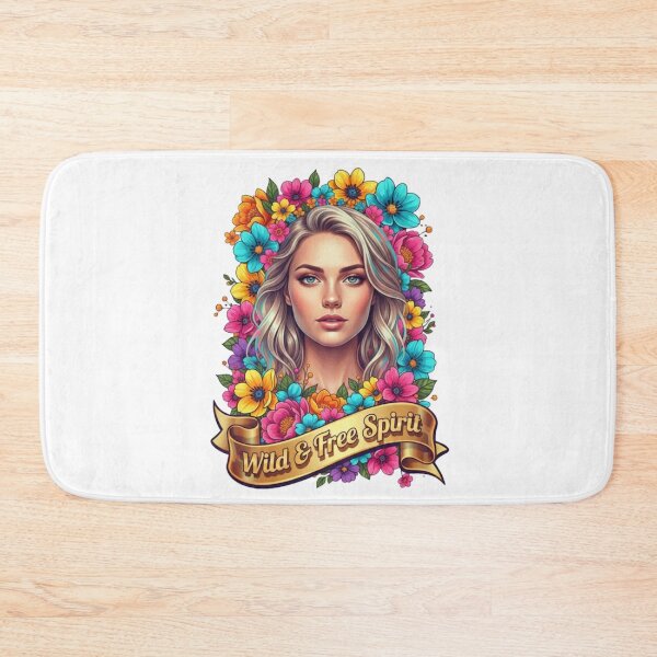 Artikelvorschau, Wild & Free Spirit Bohemian Floral Woman Art entworfen und verkauft von BoldBloomArt.