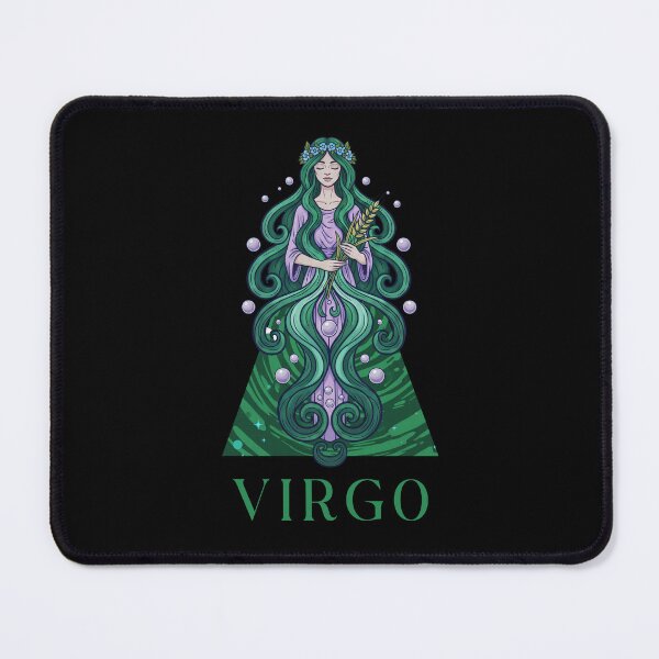 Item preview, Virgo Zodiac Earth Element Illustration designed and sold by LinaValearte.