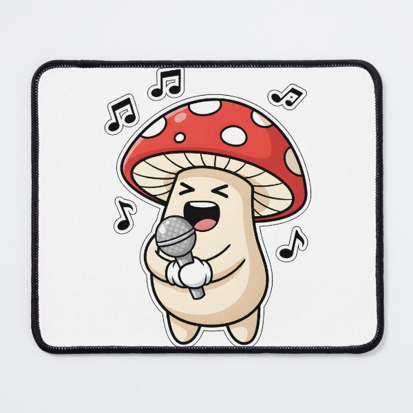 Item preview, Happy Singing Mushroom Karaoke Microphone Art designed and sold by julimarks.