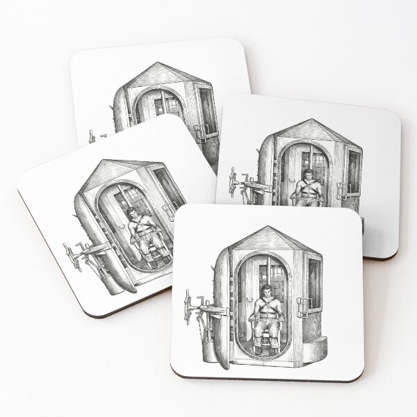 Item preview, Man Strapped in Gas Chamber Awaiting Execution designed and sold by Naux | Design & Illustration.