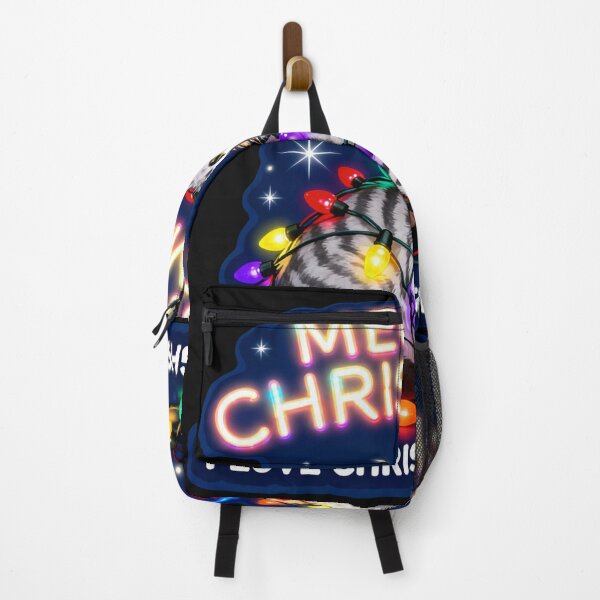 Item preview, Meowy Christmas - Cat Tangled in Christmas Lights - Funny T-Shirt & Sticker designed and sold by GeniePixel.