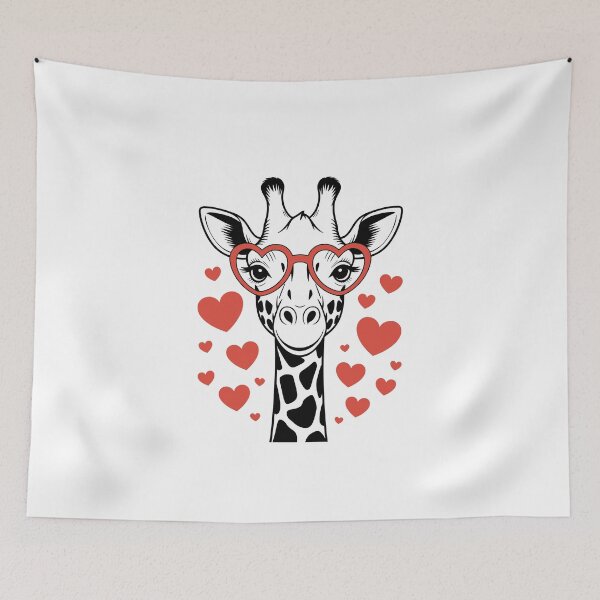 Item preview, Giraffe with Heart Glasses designed and sold by jkrphoto.