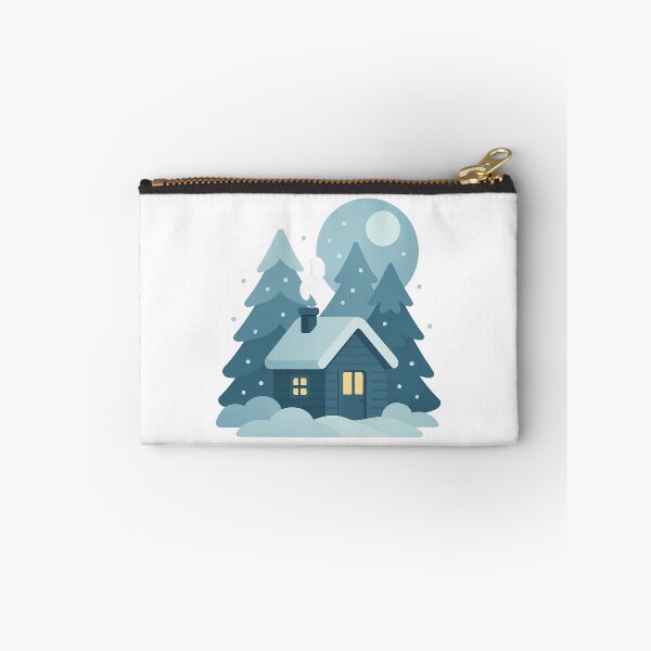 Item preview, Minimal Christmas Cabin Under Moon designed and sold by Fernova.