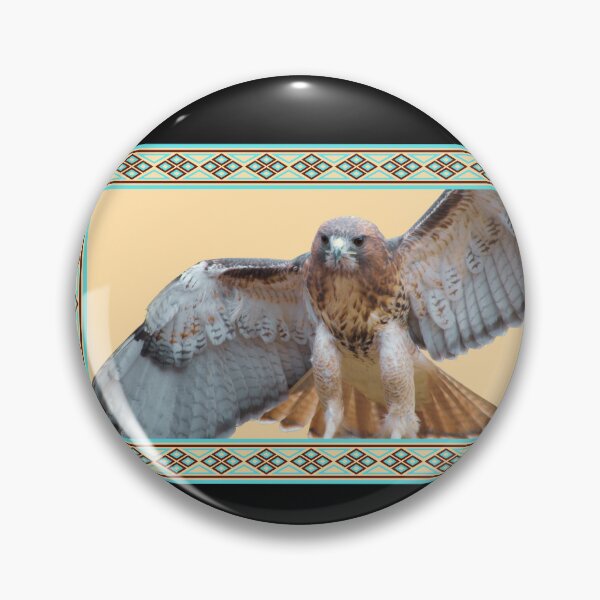 Item preview, Red-Tailed Hawk - Native Spiritual Messenger - Southwest Bird Art  designed and sold by SunandShade.