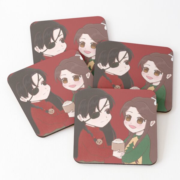 Item preview, Hualian Chibi Christmas Art | TGCF Danmei Fandom Design designed and sold by ISLevis.