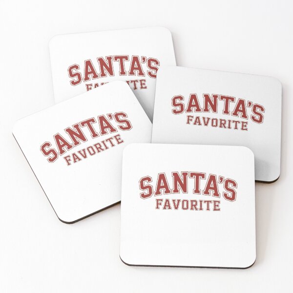 Item preview, Santa's Favorite Varsity Text Sticker designed and sold by Adronia.