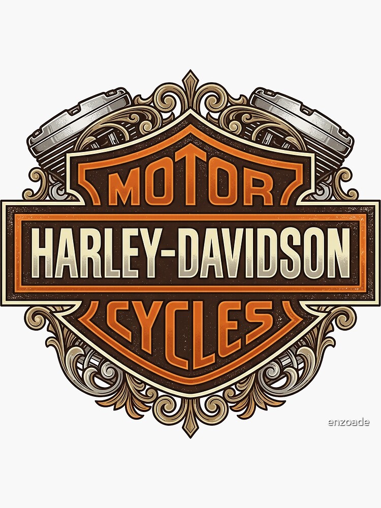Harley Davidson Logo Stickers for Sale | Redbubble