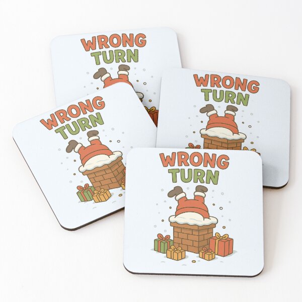 Item preview, Wrong Turn – Santa Stuck in Chimney designed and sold by ThePrintGoblin.