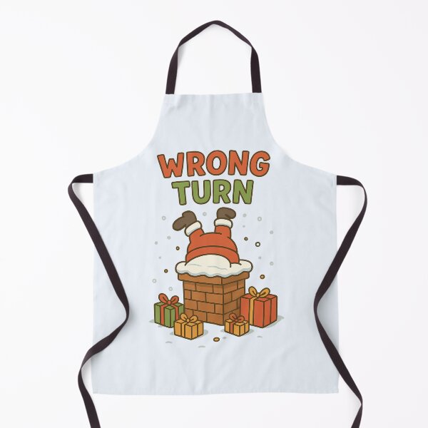 Item preview, Wrong Turn – Santa Stuck in Chimney designed and sold by ThePrintGoblin.