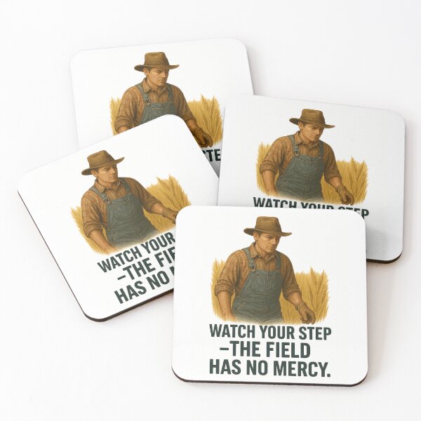 Item preview, Watch Your Step – The Field Has No Mercy | Farming Safety Design designed and sold by Badegi Tradings.