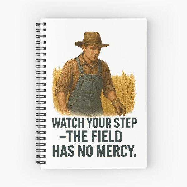 Item preview, Watch Your Step – The Field Has No Mercy | Farming Safety Design designed and sold by Badegi Tradings.