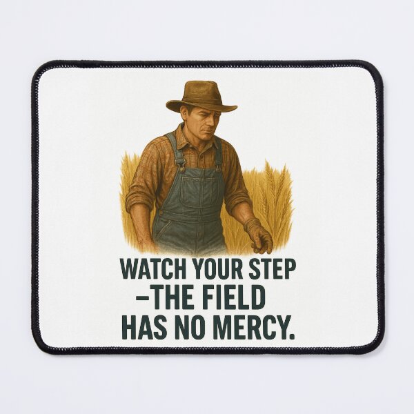 Item preview, Watch Your Step – The Field Has No Mercy | Farming Safety Design designed and sold by Badegi Tradings.