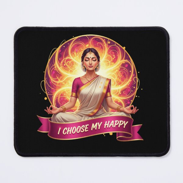 Item preview, "I Choose My Happy" Meditation T-Shirt | Radiant Self-Love Empowerment Art designed and sold by BoldBloomArt.