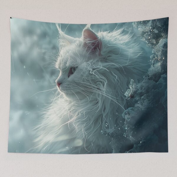 Item preview, Winter White Cat – Silent Frost Profile designed and sold by Erika Kaisersot.