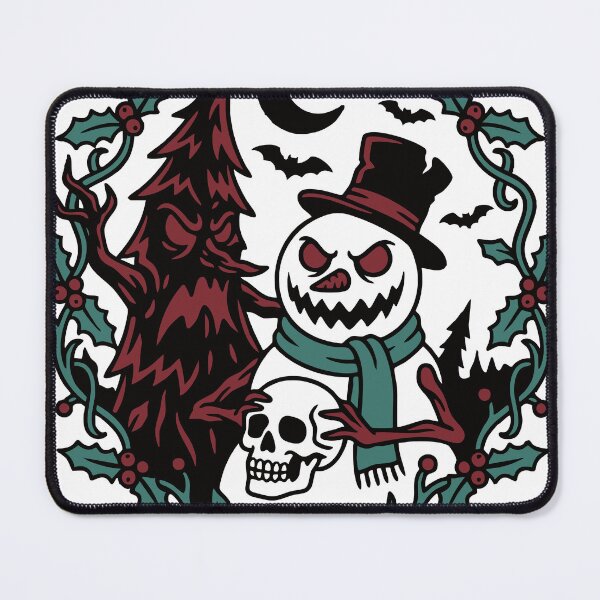 Item preview, Gothic Snowman Skull – Dark Christmas Horror Holiday Art designed and sold by BambaKchula.
