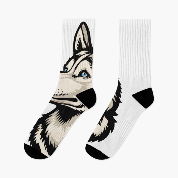 Item preview, Siberian Stare: Arctic Elegance in Every Line designed and sold by ForeverPrintsOK.