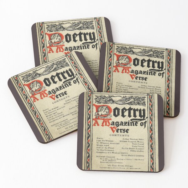 Item preview, Vintage cover from an old poetry magazine designed and sold by Filologica.