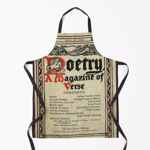 Item preview, Vintage cover from an old poetry magazine designed and sold by Filologica.