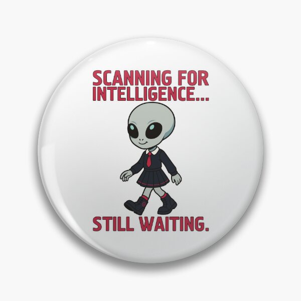 Item preview, Punk Alien Girl – Scanning for Intelligence… Still Waiting Shirt designed and sold by Weasel Graphix.